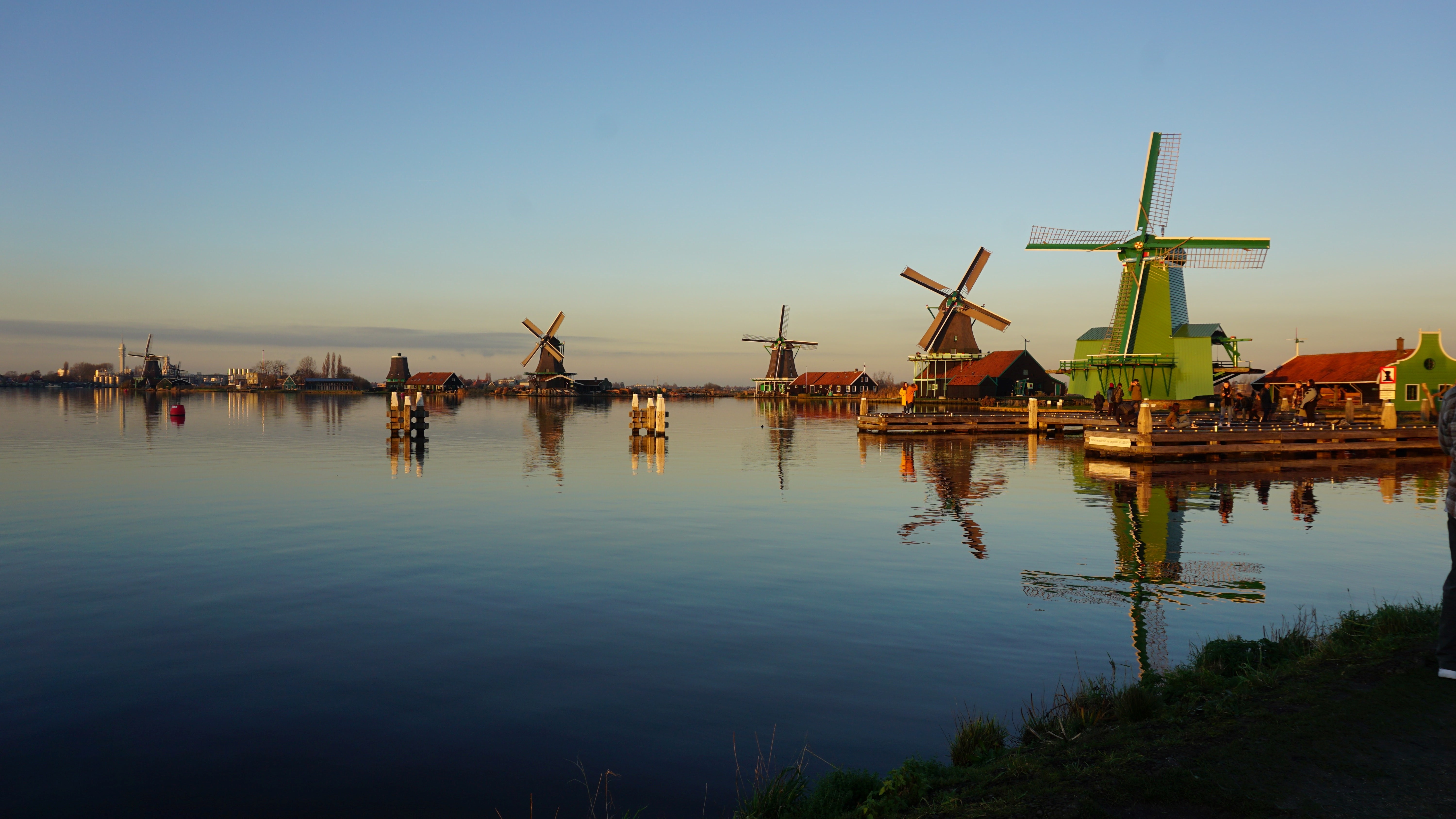 Windmills in Zaanse Schans, Zaandam, The Netherlands