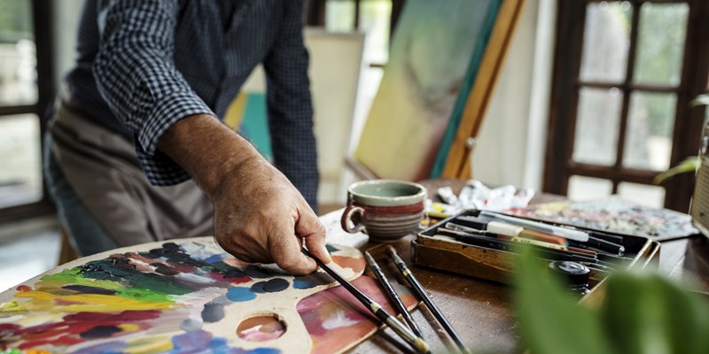 Man painting